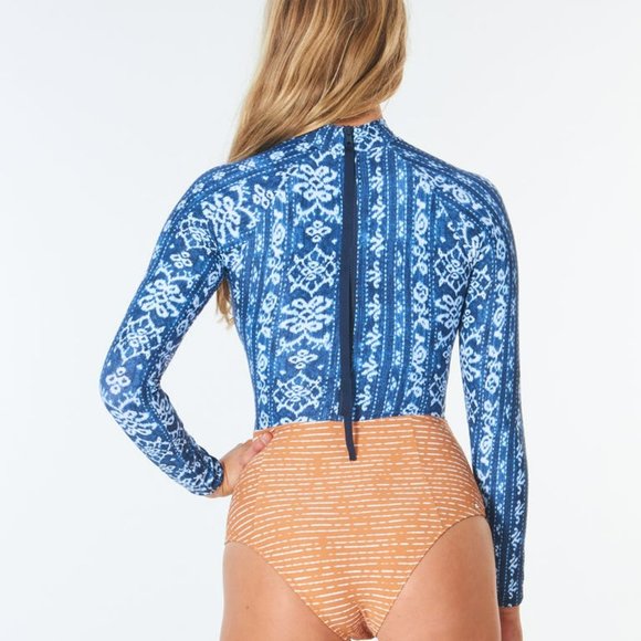 Rip Curl Blue and Orange One Piece Swimsuit/Surfsuit - Picture 6 of 8